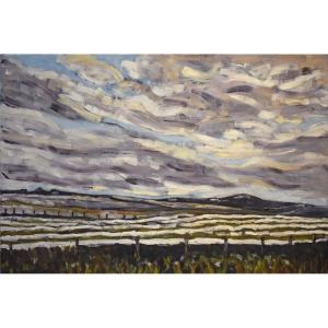 Cover Crop by Tara Higgins, a Fernie landscape artist and painter at h squared gallery