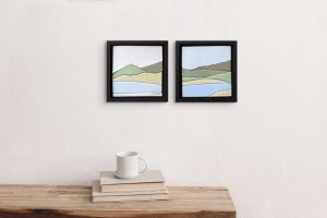Juliana-rempel-weaving-land-and-flowing-water-calm-waters-ceramic-wall-art