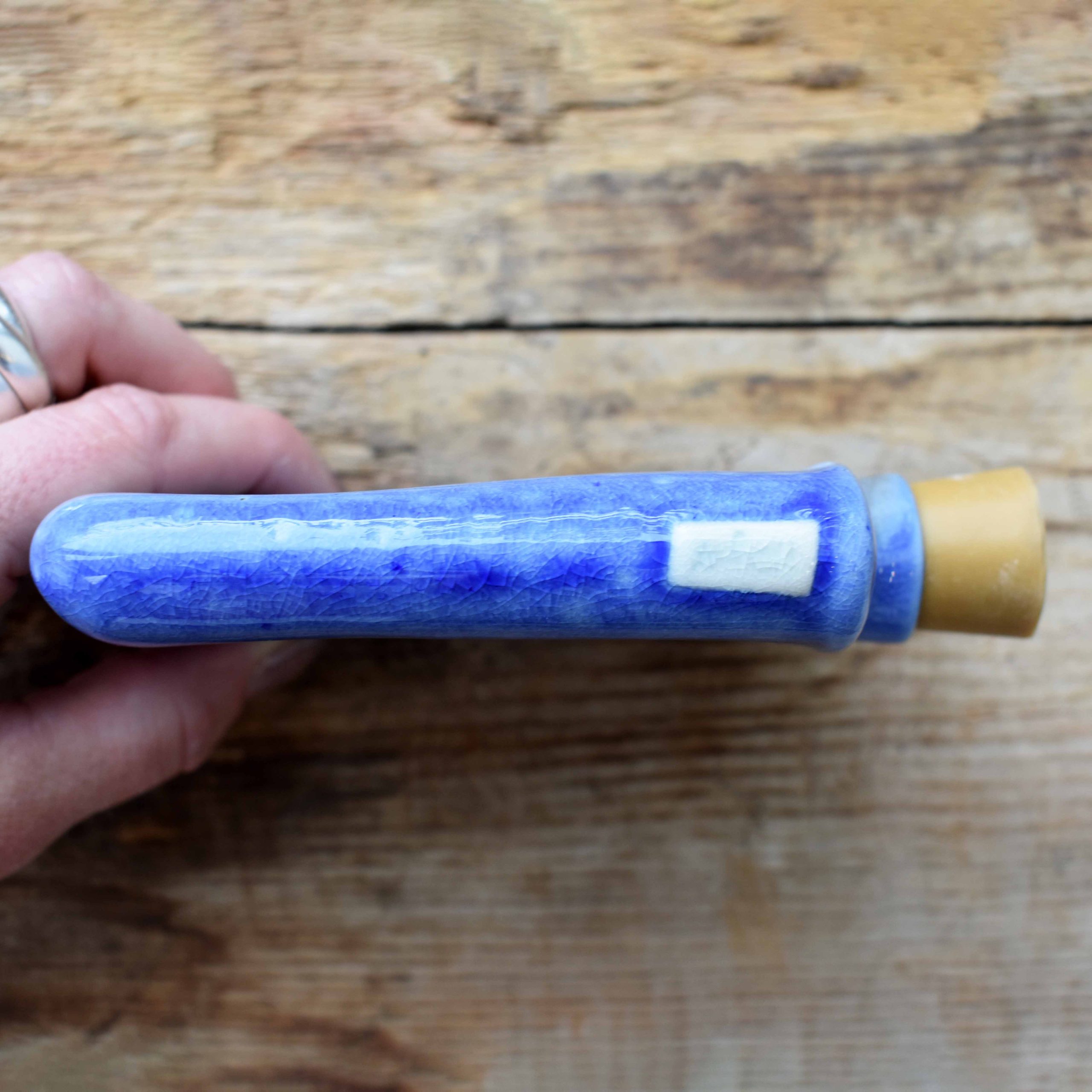 Heather’s Large Blue Glaze Flask image 5