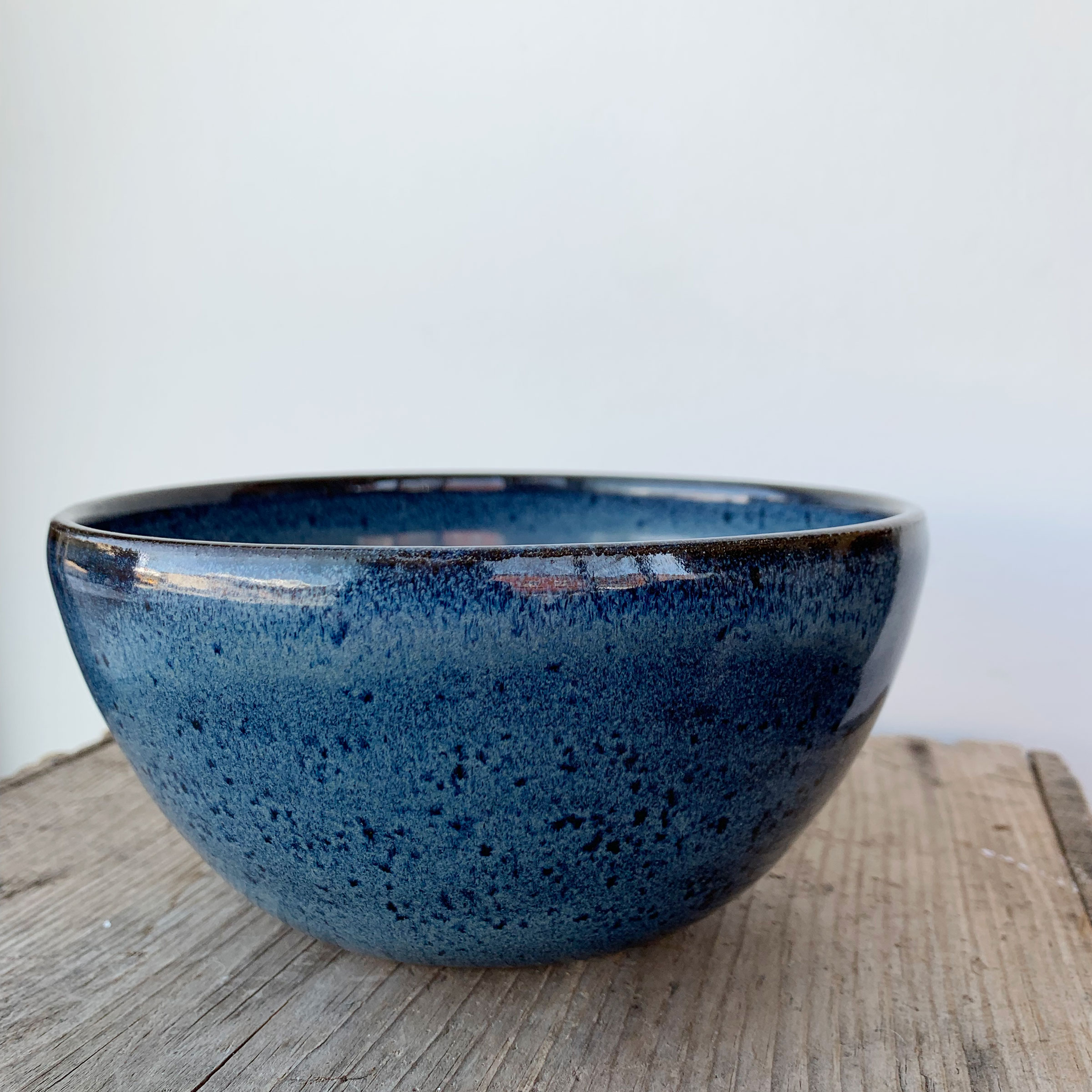 Discovery Ceramics ocean blue cereal, snack, sharing bowl at hsquared gallery in Fernie BC - the best handmade gifts