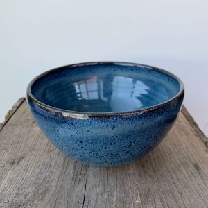Discovery Ceramics ocean blue cereal, snack, sharing bowl at hsquared gallery in Fernie BC - the best handmade gifts