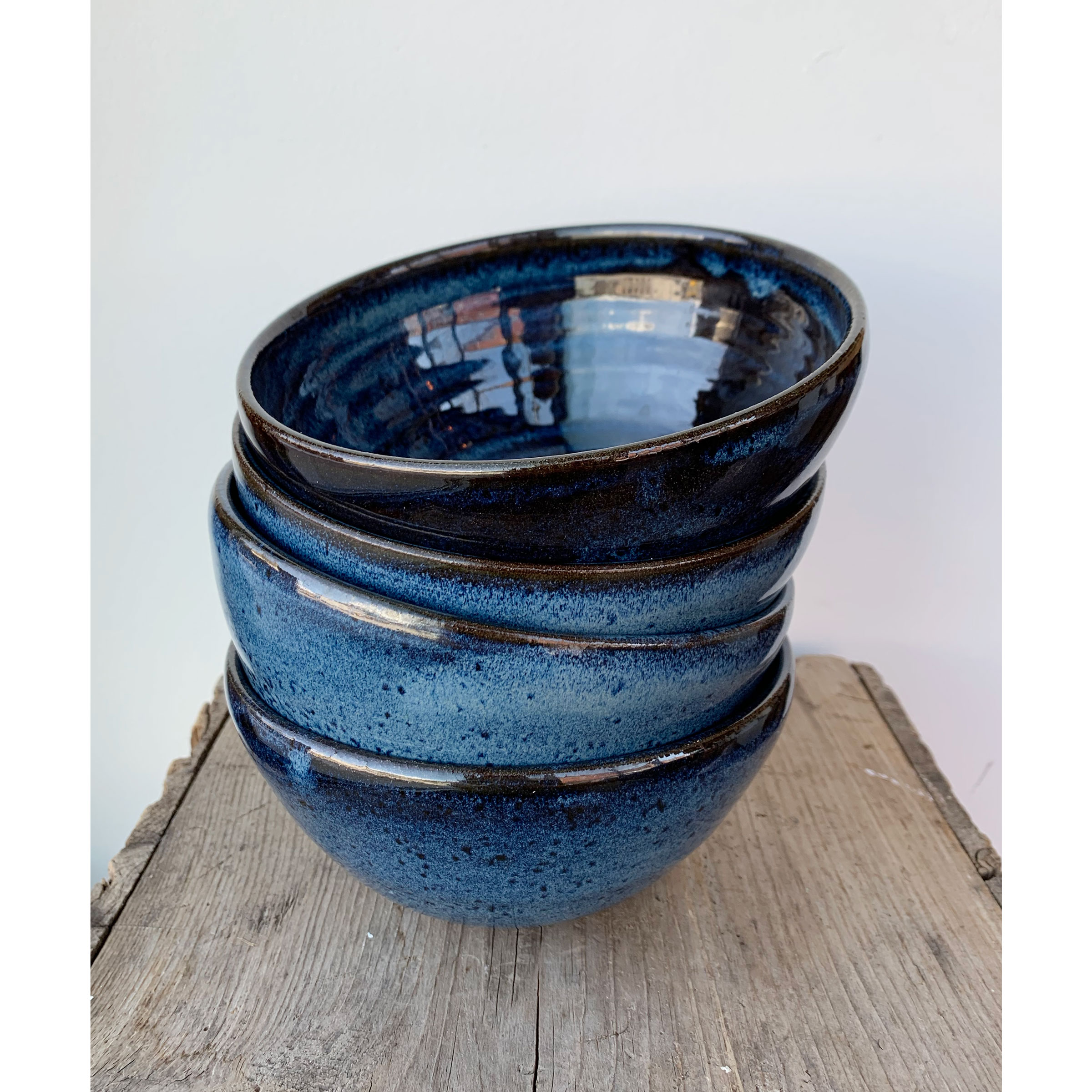 Discovery Ceramics ocean blue cereal, snack, sharing bowl at hsquared gallery in Fernie BC - the best handmade gifts