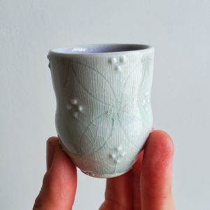 Shot glass by Katy Drijber at h squared gallery's beautifully tiny show
