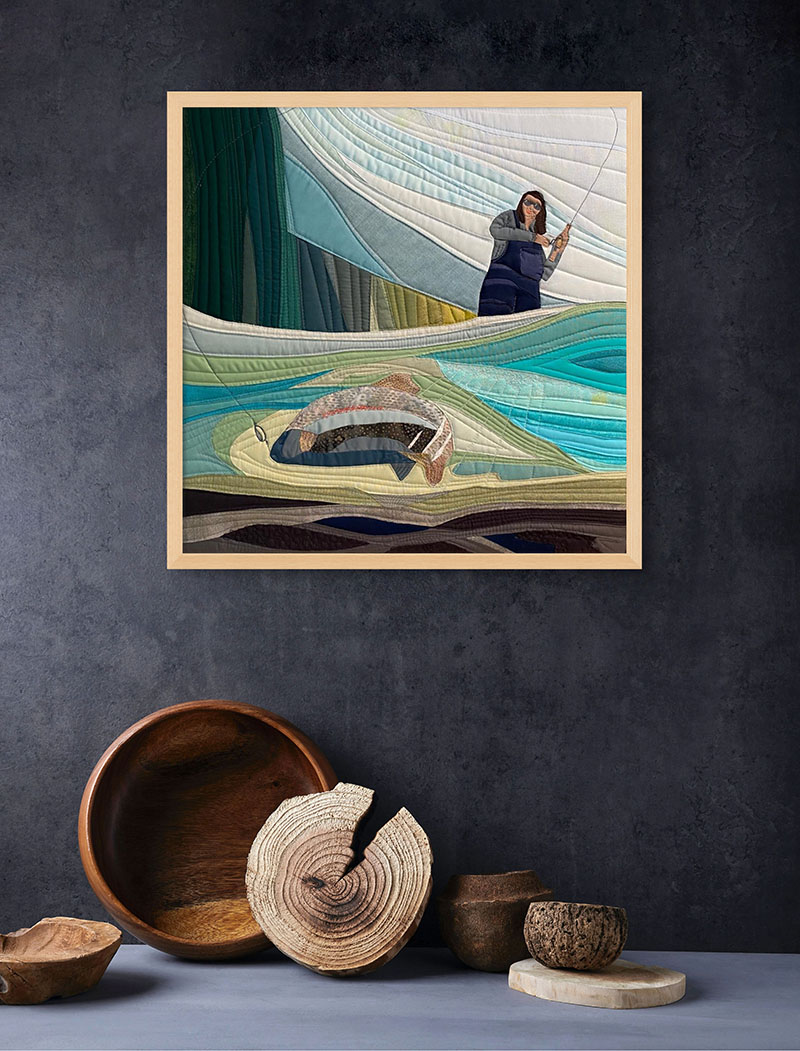 ‘On the river’ – 21″ x 21″ image 3