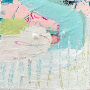 Jackie Impey abstract artwork small works for Beautifully Tiny in Fernie