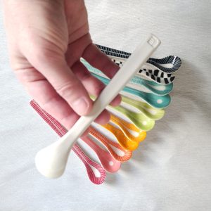 Lori's Parfait Spoons Black and white