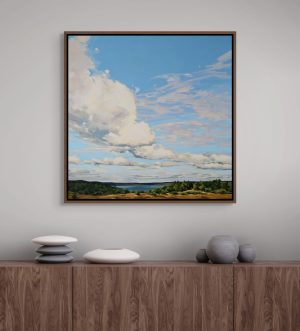 Drifting Light, large works by artist Oksana Alekseeva at h squared gallery in Fernie, BC - Canadian contemporary landscape paintings