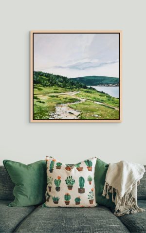 Oksana Alekseeva - Canadian landscape artist, acrylic paintings at h squared gallery in Fernie, BC - White Point