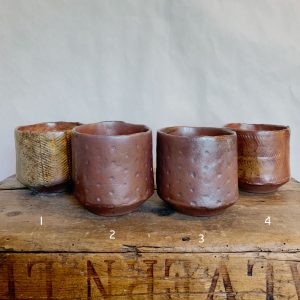 New hand built tumblers by Heather Dynes Smit, Canadian potter from Ontario, Canada at Fernie's best handmade gift shop