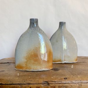 small ceramic vase hand built by Heather Dynes Smit ideal for a small bouquet of dried or wild flowers