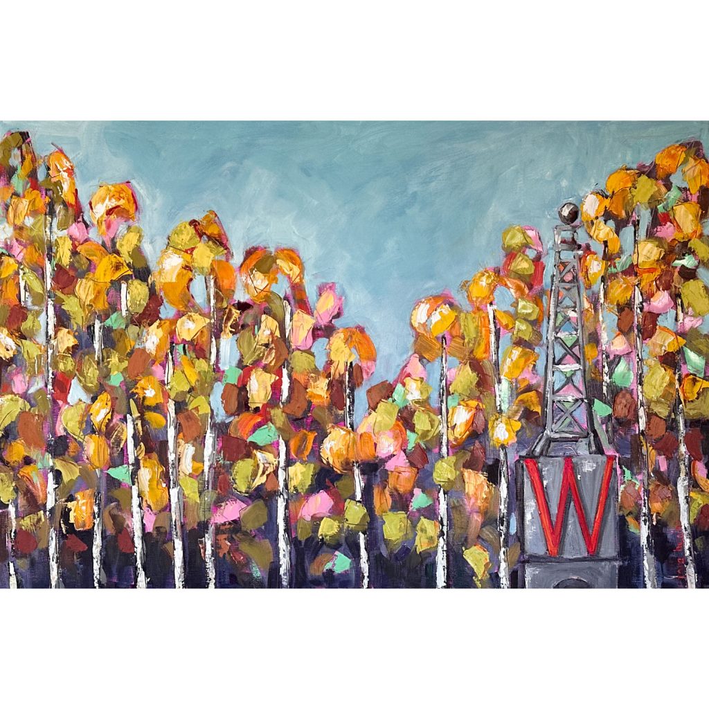 Trees from the Woods, original oil painting from Sign of the Times by Tara Higgins