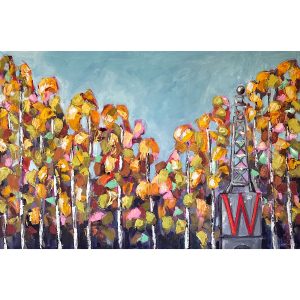 Trees from the Woods, original oil painting from Sign of the Times by Tara Higgins