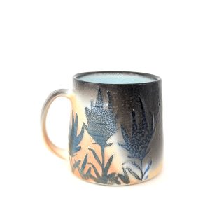 Topo Pots ceramic high fired atmospheric paintbrush mug at Fernie's best Canadian pottery shop