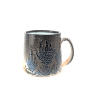 Topo Pots ceramic high fired atmospheric paintbrush mug at Fernie's best Canadian pottery shop