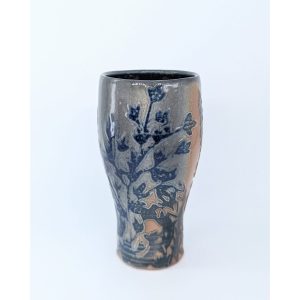 Topo Pots ceramic high fired atmospheric tall cup at Fernie's best Canadian pottery shop