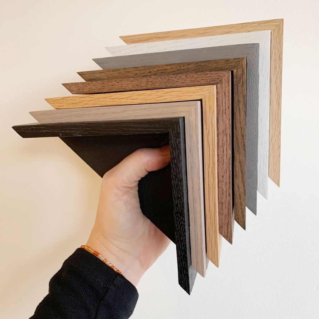 floater or floating frames with 8 different finishes available in Fernie BC Canada