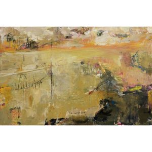 Nadine Johnson's solo abstract landscape exhibition with large works with When The Land Slows Down large works