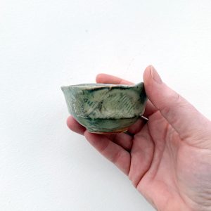 Heather Dynes Smit wood fired hand built extra small bowls at Fernie's pottery and art gallery