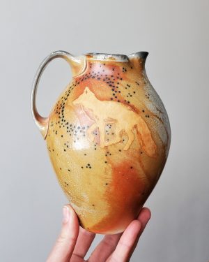 Katy's Wolf and Rabbit Pitcher