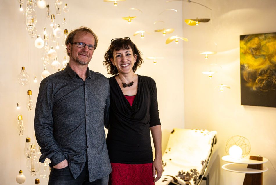 JeanClaudine-UmbraandLux-sm Creative Canadian team behind Umbra + Lux, Vancouver lighting and suspended art makers