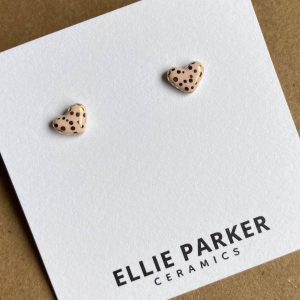 Polka Dot Ceramic Studs
