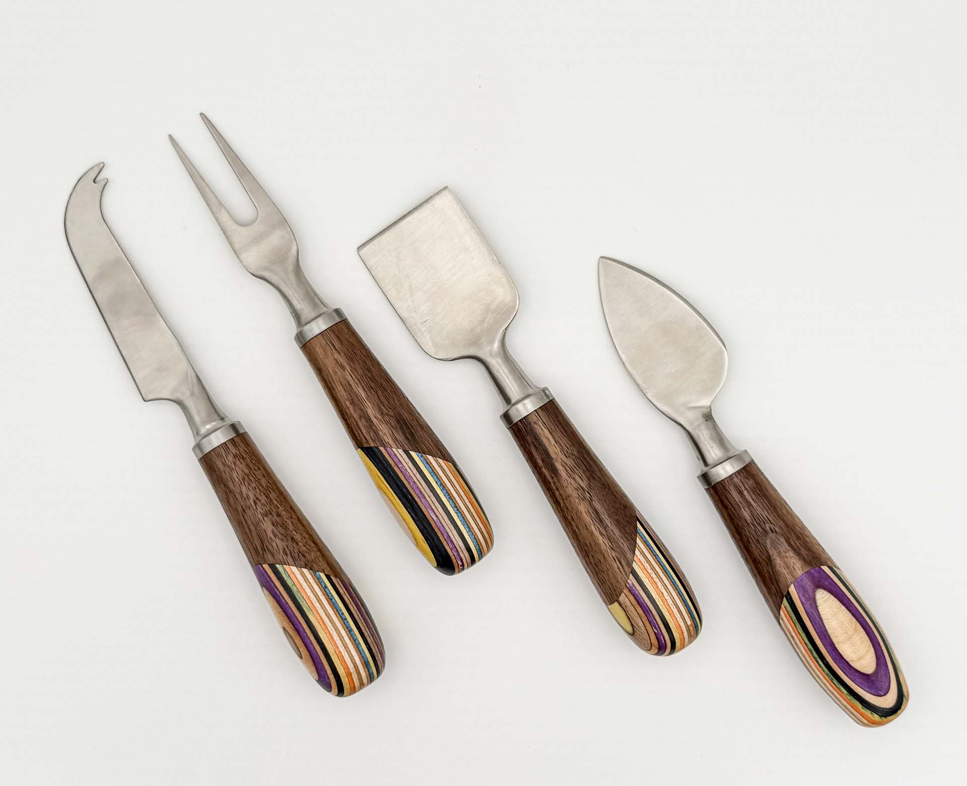 four-piece cheese knife set